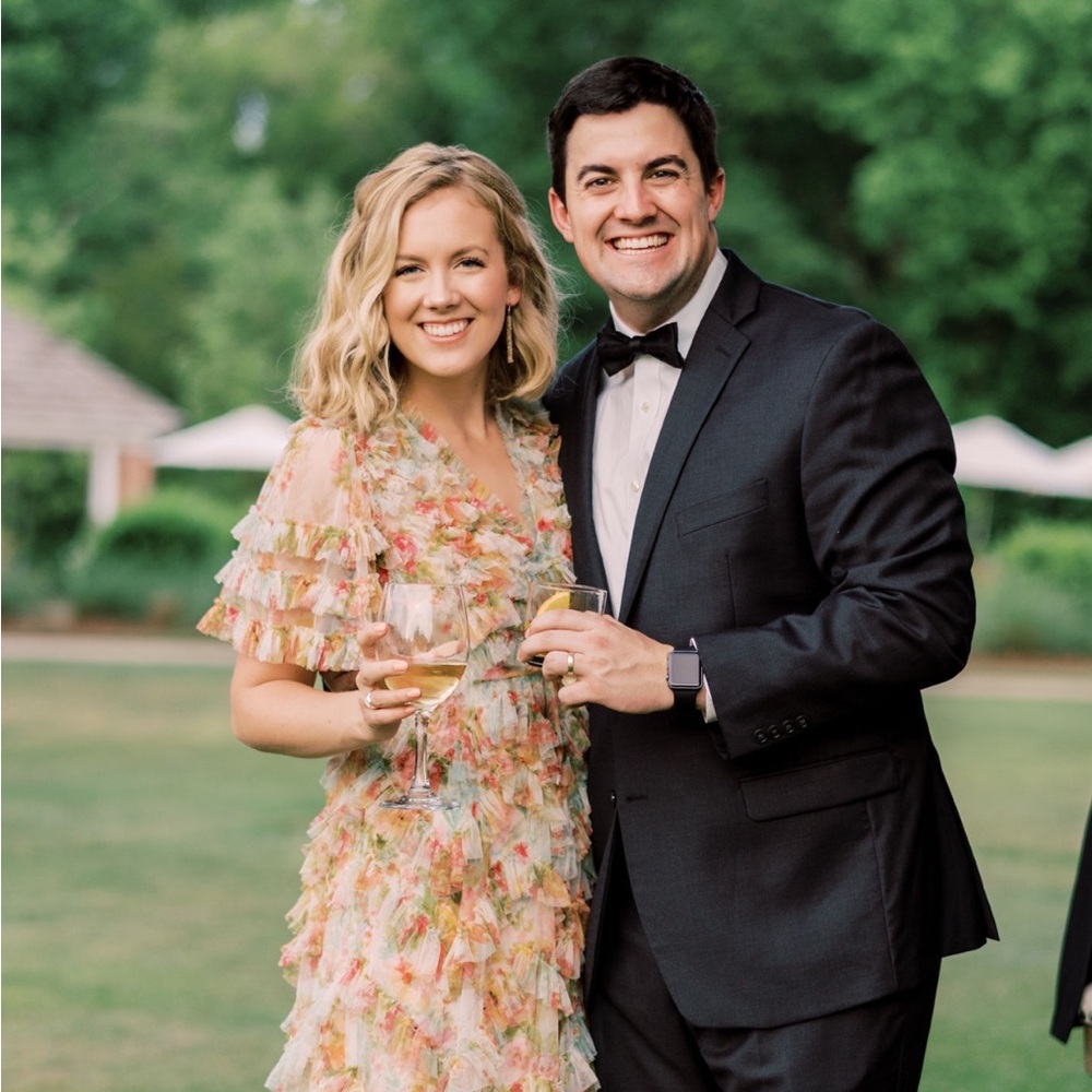 NEEDLE AND THREAD
Sunset Garden floral-print tulle gown